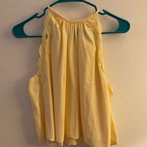Yellow high neck tank